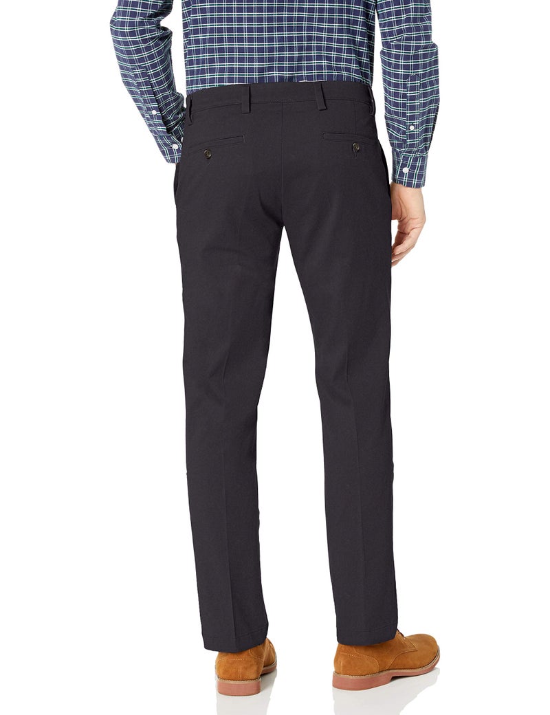 Dockers Men's Straight Fit Easy Khaki Pants, Navy, 32W x 34L - Image 2